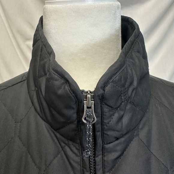 Eddie Bauer Women S Quilted Puffer Jacket Long Sleeve Black Pockets Turtle Neck - Picture 2 of 15